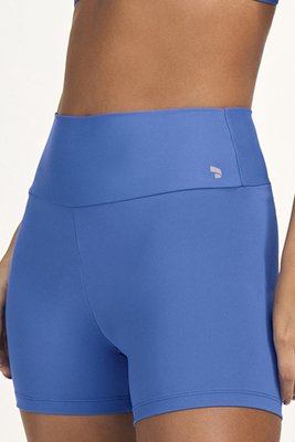 Shorts Cós Alto Azul Índigo