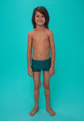 Sunga Infantil Azul Petróleo