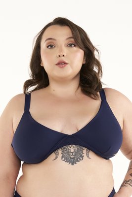 Sutiã Biquíni Ilha do Mel Plus Size Azul Marinho