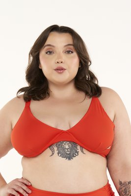 Sutiã Biquíni Ilha do Mel Plus Size Laranja
