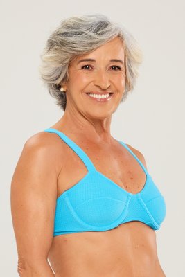 Sutiã Biquíni Açores Azul Celeste Textura