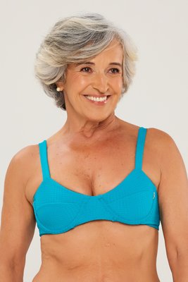 Sutiã Biquíni Açores Dots Ciano Escuro