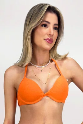 Sutiã Biquíni Austrália Tangerina Crimp