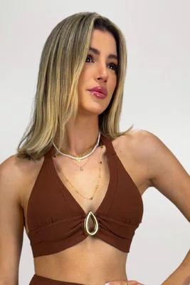 Sutiã Biquíni Cancún Choco Textura