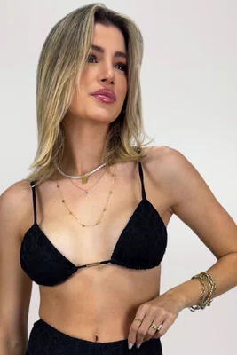 Sutiã Biquíni Laguna Renda Preto