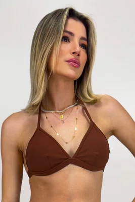 Sutiã Biquíni Noronha Choco Textura