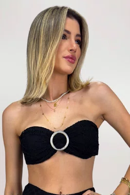 Sutiã Biquíni Zimbros Renda Preto