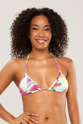 Sutiã Biquíni Farol Verde Claro Folhas