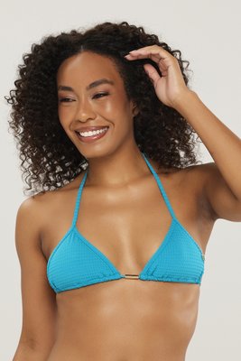 Sutiã Biquíni Farol Dots Ciano Escuro