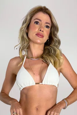 Sutiã Biquíni Farol Off White Textura