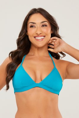 Sutiã Biquíni Noronha Dots Ciano Escuro