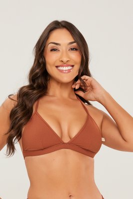 Sutiã Biquíni Noronha Textura Capuccino