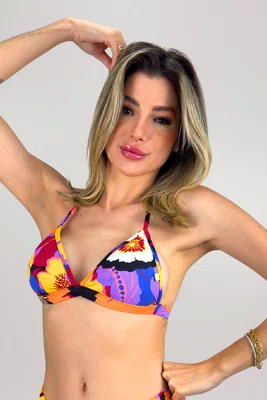 Sutiã Biquíni Noronha Floral Preto