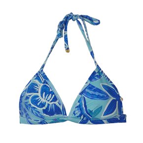 Sutiã Biquíni Noronha Folhas Azul