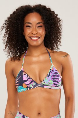 Sutiã Biquíni Noronha Lilás Folhas