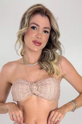 Sutiã Biquíni Zimbros Renda Nude