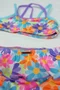 Conjunto De Biquíni Infantil Alças Duplas Flores