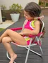 Conjunto Infantil Cores Rosa Neon