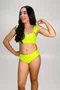 Conjunto Juvenil Babado Verde Neon Canelado