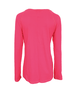 Blusa Com Proteção UV Manga Raglan Rosa Neon