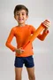 Blusa Infantil Proteção UV Laranja IB SPORT