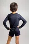 Blusa Infantil Proteção UV Preta IB SPORT