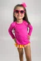 Blusa Infantil Proteção UV Rosa Pink IB SPORT