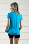 Blusa Olívia Azul Turquesa IB SPORT