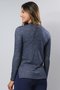 Blusa Melange Mescla Azul Marinho