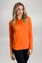 Blusa Penélope Manga Longa Laranja com Proteção UV | IB SPORT