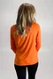 Blusa Penélope Manga Longa Laranja com Proteção UV | IB SPORT