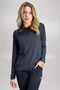 Blusa Penélope Manga Longa Preta com Proteção UV | IB SPORT