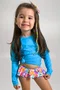 Blusa Infantil Proteção UV Azul Celeste IB SPORT