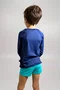 Blusa Infantil Proteção UV Azul Marinho IB SPORT