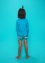 Blusa Infantil Proteção UV Azul Turquesa IB SPORT