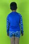 Blusa Infantil Com Proteção UV Azul Dino