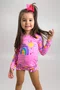 Blusa Infantil Com Proteção UV Arco Íris