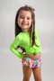 Blusa Infantil Proteção UV Verde Cítrico IB SPORT