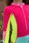 Body Infantil Manga Longa Rosa