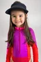 Body Infantil Manga Longa Magenta