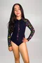  Body Juvenil Estrelas Neon