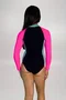  Body Juvenil Recortes Rosa Neon