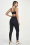 Legging Elástico Personalizado Alto Giro Preto
