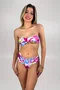 Calcinha De Biquíni Açores Floral Rosa