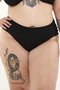 Calcinha Plus Size Fio Confort Preto Texturizado