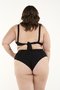 Calcinha Plus Size Fio Confort Preto Texturizado