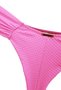 Calcinha De Biquíni Fio Média Texturizada Rosa Neon