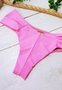 Calcinha De Biquíni Fio Média Texturizada Rosa Neon