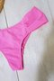 Calcinha De Biquíni Fio Média Texturizada Rosa Neon