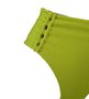 Hot Pants Com Detalhes Laterais Texturizado Verde